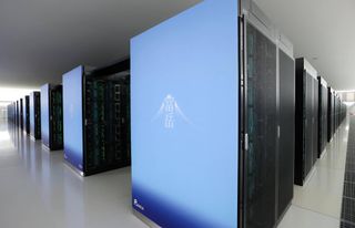 A shot of Japan's Fugaku supercomputer