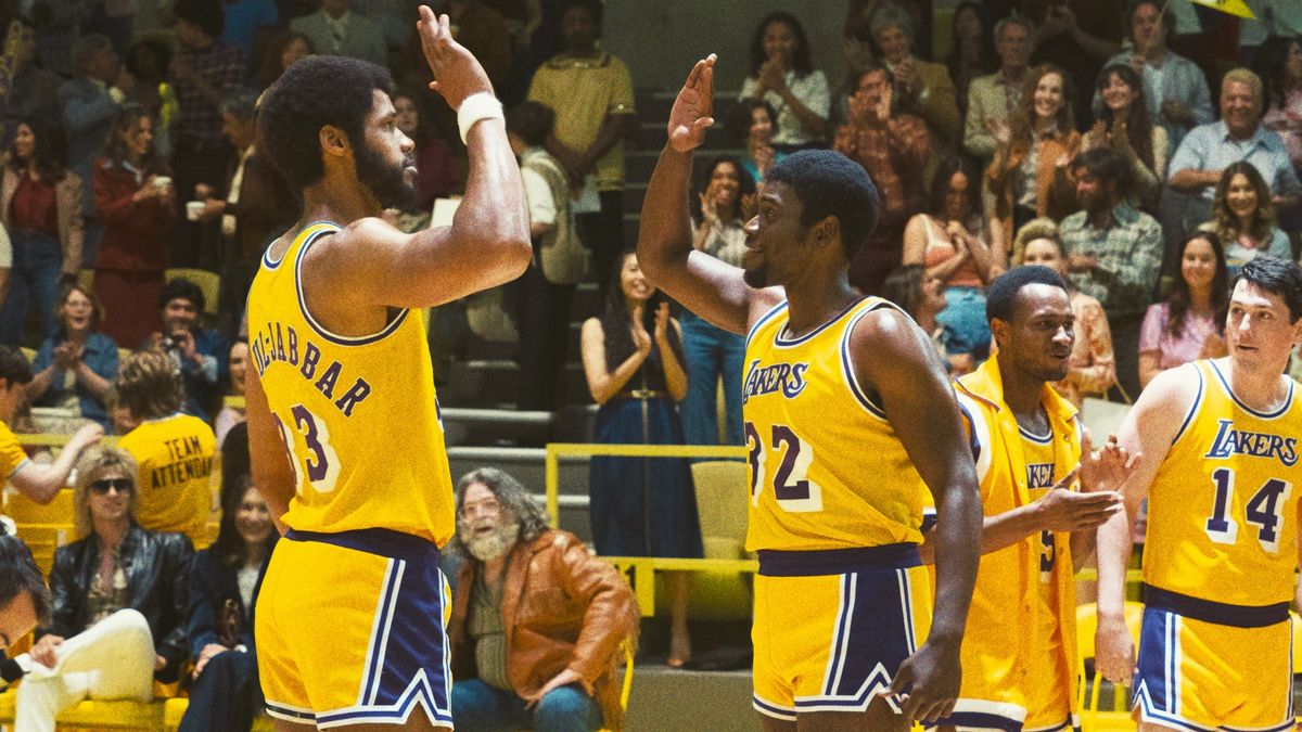 Solomon Hughes, Quincy Isaiah as Kareem Abdul-Jabbar and Magic Johnson in Winning Time