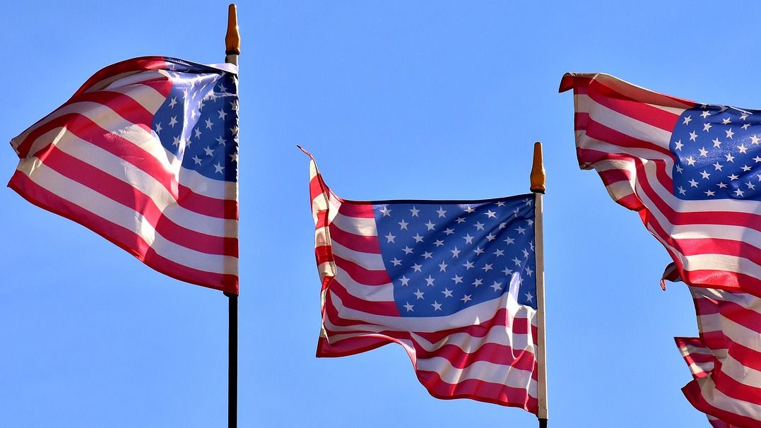 US flags