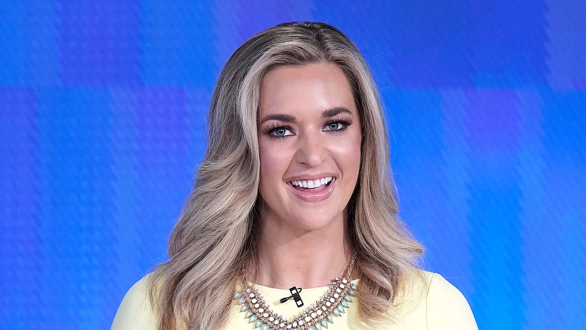 Fox cohost of &quot;The Five&quot; Katie Pavlich welcomes Columbus Zoo for Animals Are Great Segment at Fox News Channel Studios on Sept. 12, 2019 in New York City. 