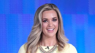 Fox cohost of "The Five" Katie Pavlich welcomes Columbus Zoo for Animals Are Great Segment at Fox News Channel Studios on Sept. 12, 2019 in New York City. 