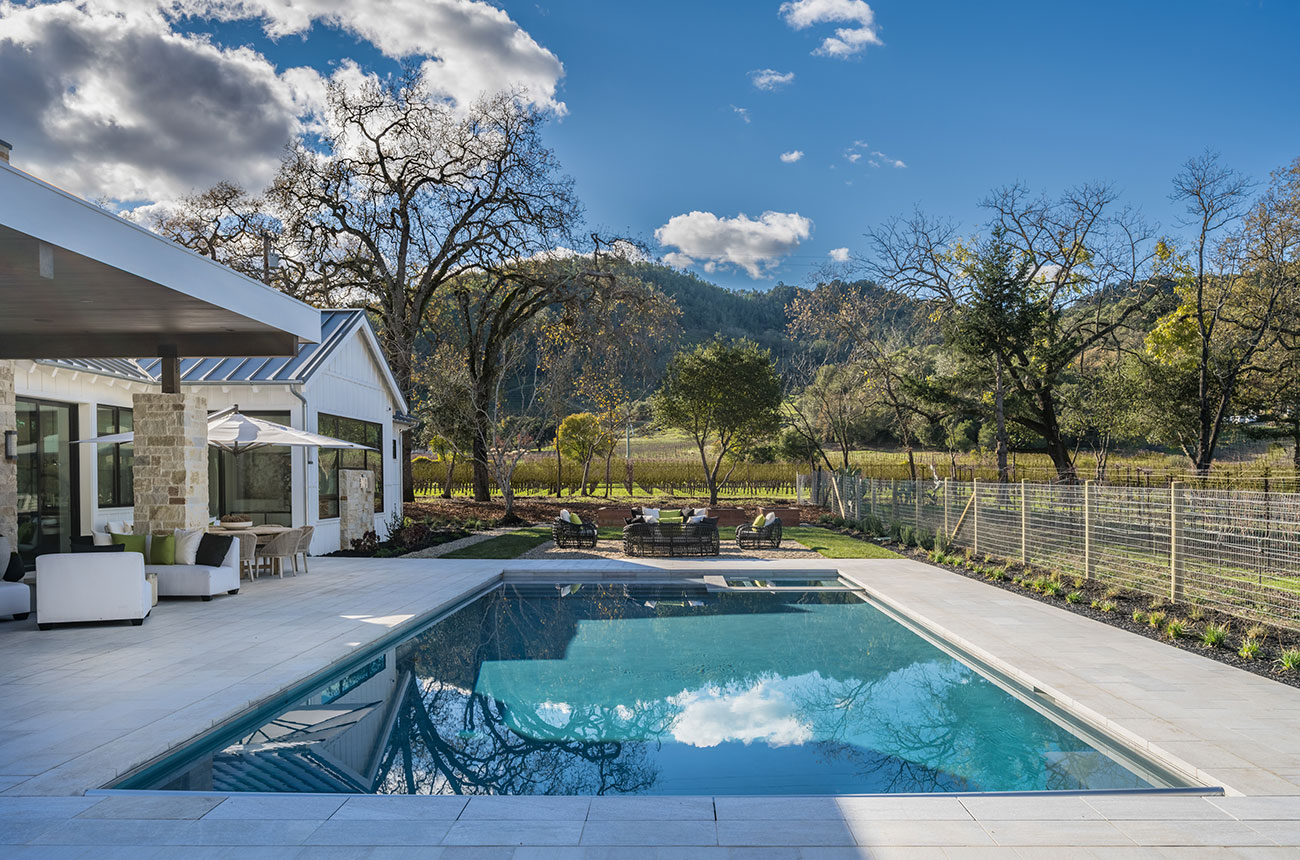 Napa home pool sotheby's