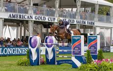 Kent Farrington and Gazelle win the World Cup qualifier at Old Salem Farm in September 2016. Picture by FEI/Anthony Trollop