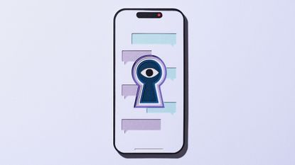 Cell phone with eye and key lock