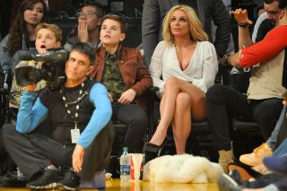 Britney Spears with her two sons Sean Preston and Jayden James Federline