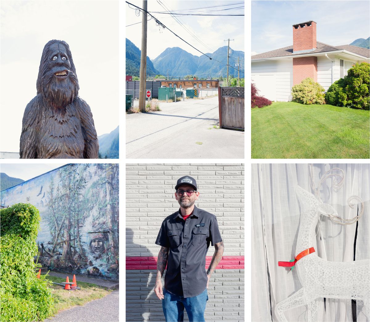 Grid of images of Hope, British Columbia