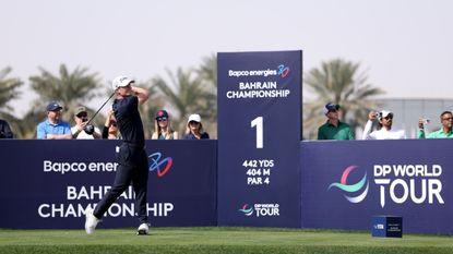Calum Hill at the Bahrain Championship