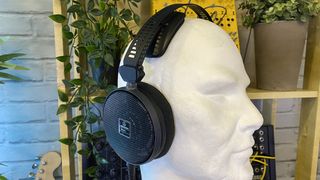 Audio Technica ATH-R70x on a mannequin head in our studio