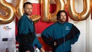 Steph Curry and Adam Pally in Peacock&#039;s Mr. Throwback