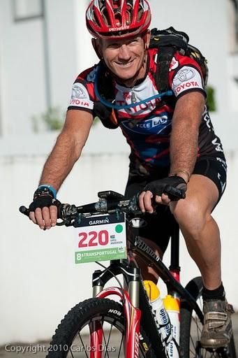 South Africa's Greg Anderson ready for the start.
