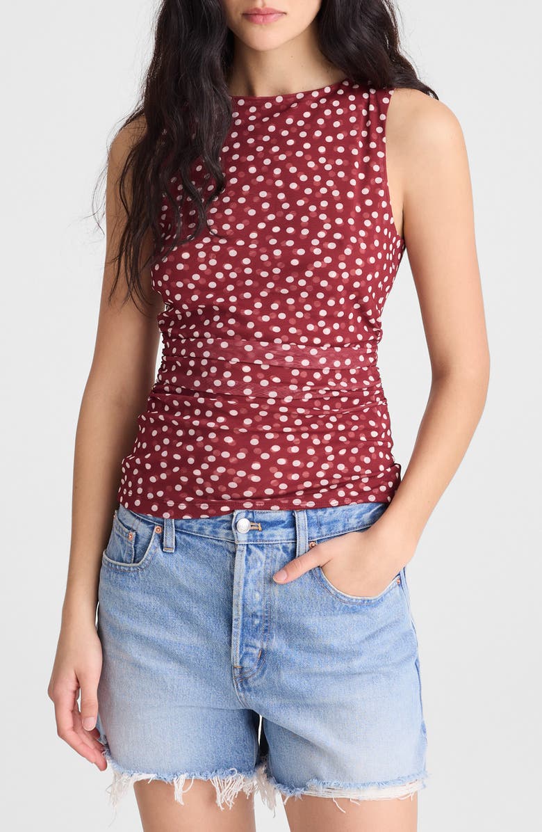 Cinched Double Layer Mesh Top