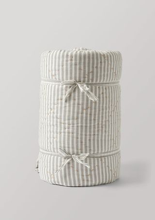 Organic Cotton Ticking Stripe Quilt