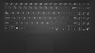 Asus VivoBook 15 review - keyboard backlighting