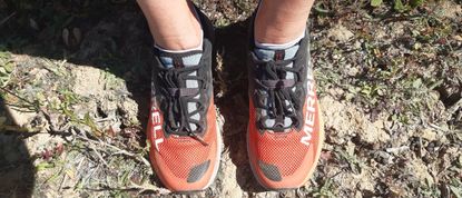 Merrell MTL Long Sky 2 shoes being tested by Fit&Well