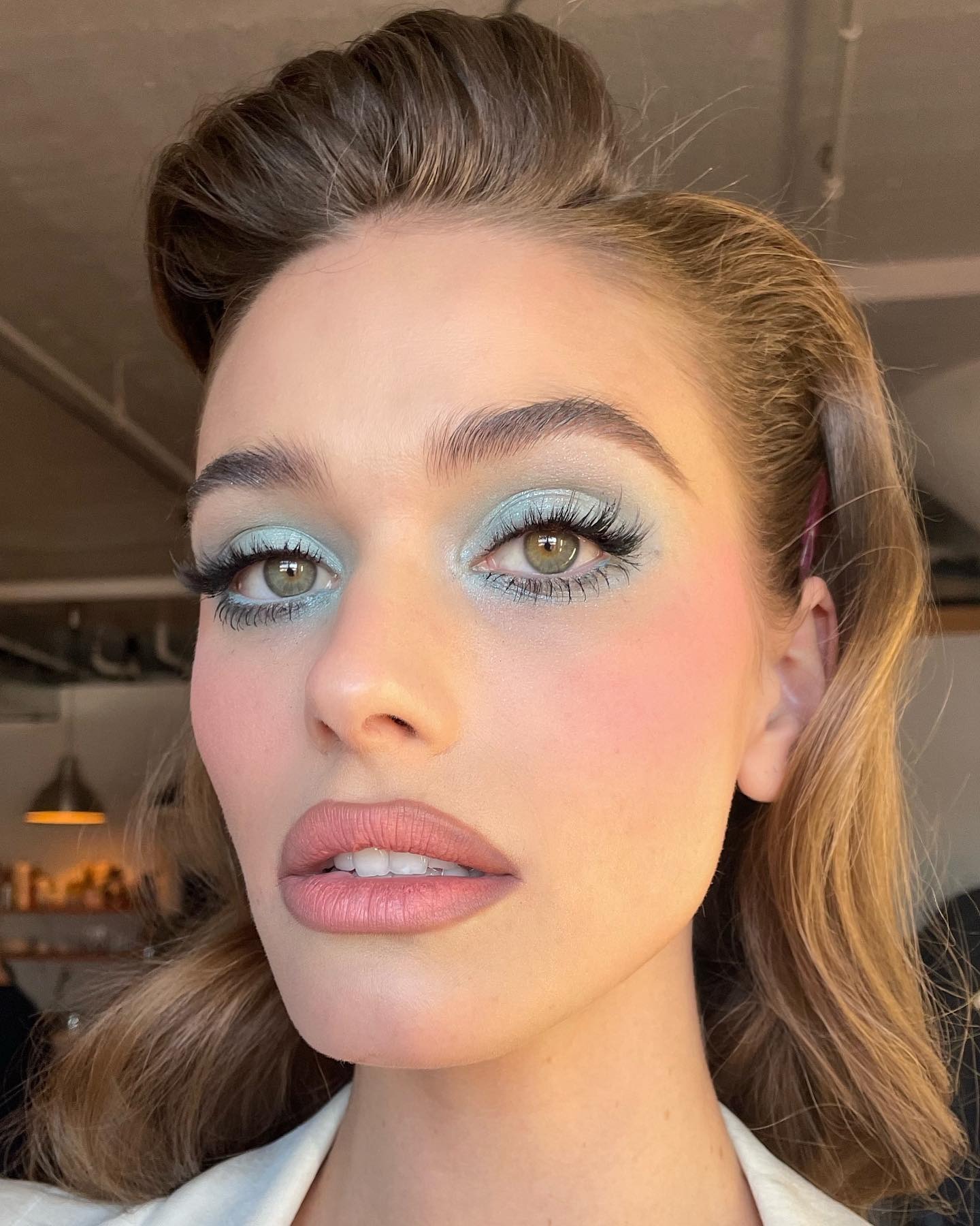 Cool-toned makeup