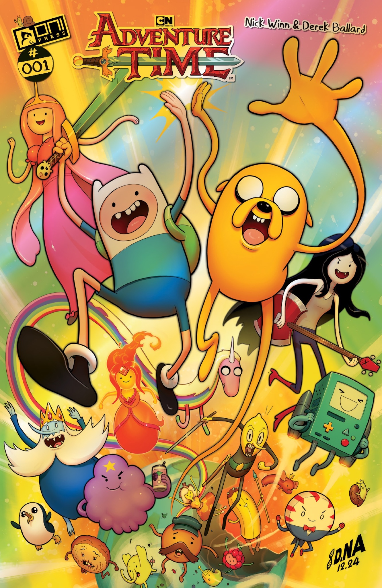 Adventure Time 1 Golden Foil Sheet de David Nakayama.