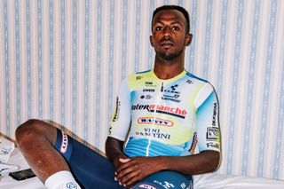 Biniam Girmay models Intermarché-Wanty Giro d'Italia kit with stage wins the aim
