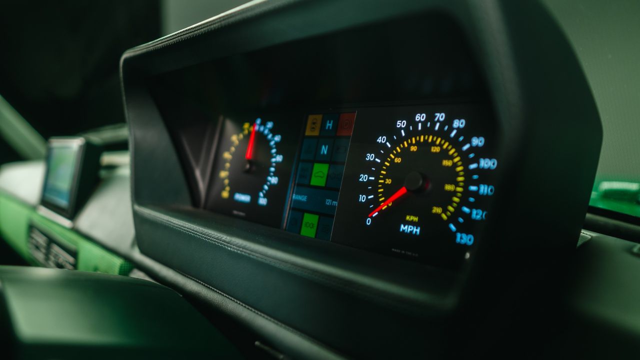 The bespoke interior of Kermit