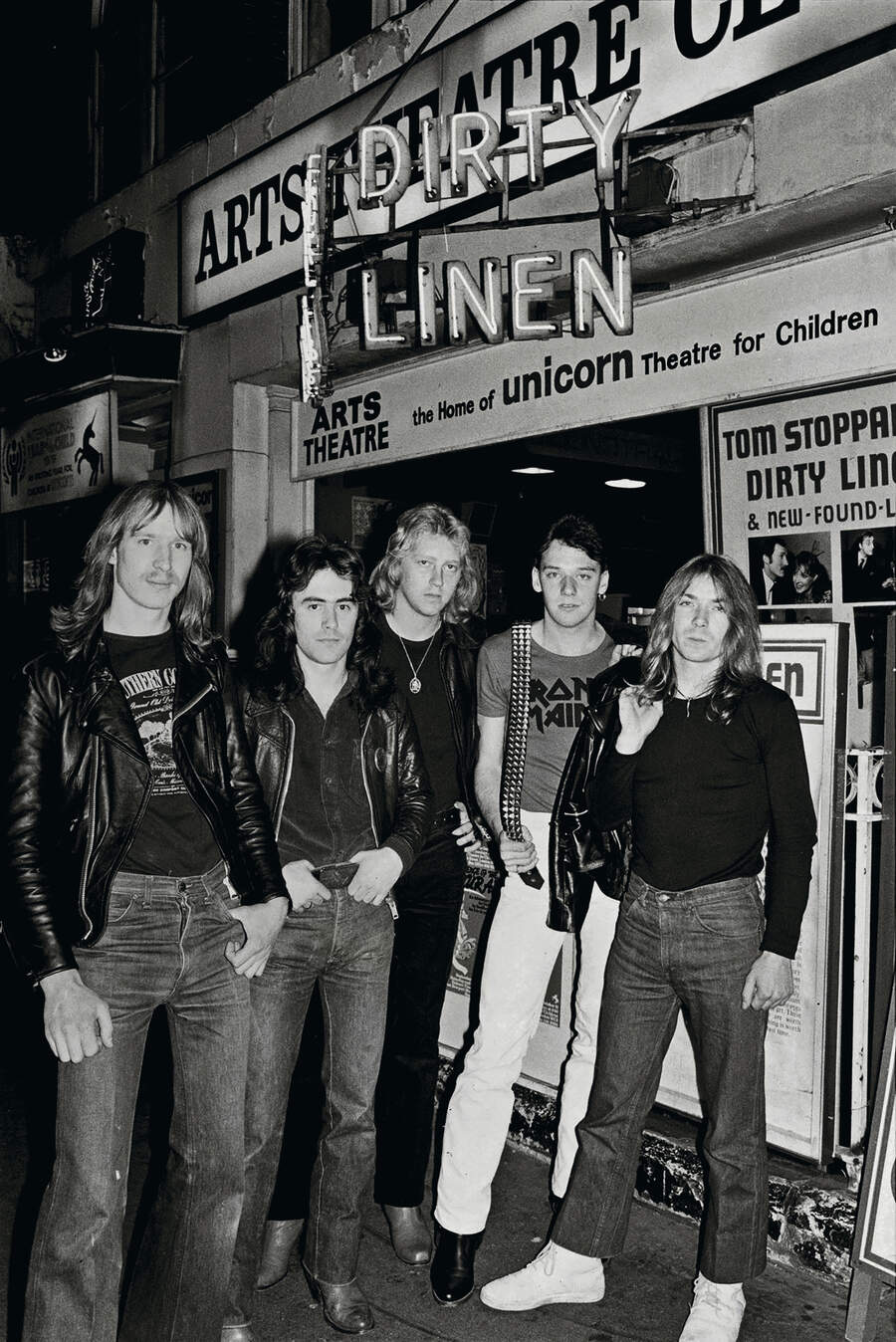 A youthful Iron Maiden in London&amp;rsquo;s Soho, October 1979