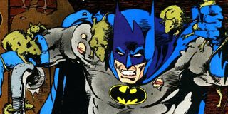 Batman covered in Ratcatcher's rats