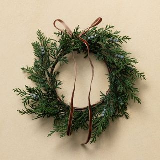 8" Faux Blueberry & Juniper Wreath