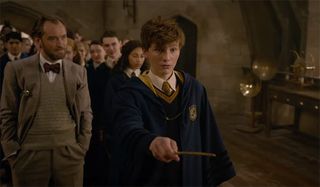 Young Newt in a Defense Against the Dark Arts class