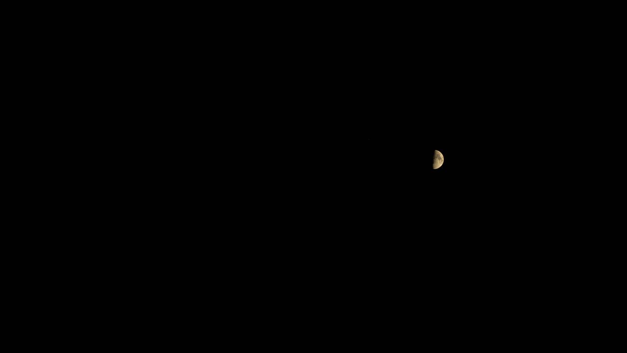A quick, handheld snap of the moon on the Fujifilm X-T30 II