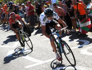 Chris Froome attacks, Vuelta a Espana 2011, stage 19