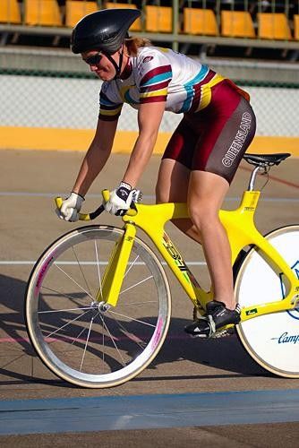 Kerrie Meares in action