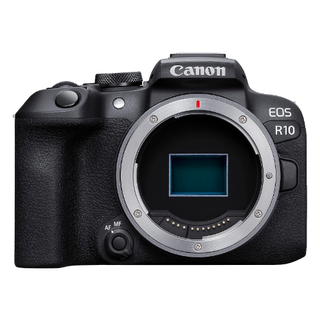 Canon EOS R10 on white background