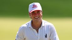 Michael La Sasso smiles while wearing a 'Have A Day' cap at the 2025 3M Open