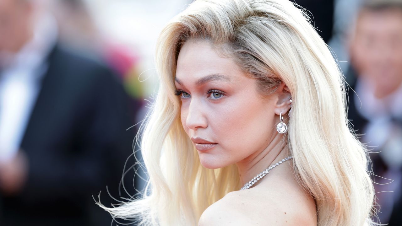  Gigi Hadid attends the &quot;Firebrand (Le Jeu De La Reine)&quot; red carpet during the 76th annual Cannes film festival at Palais des Festivals on May 21, 2023 in Cannes, France. 