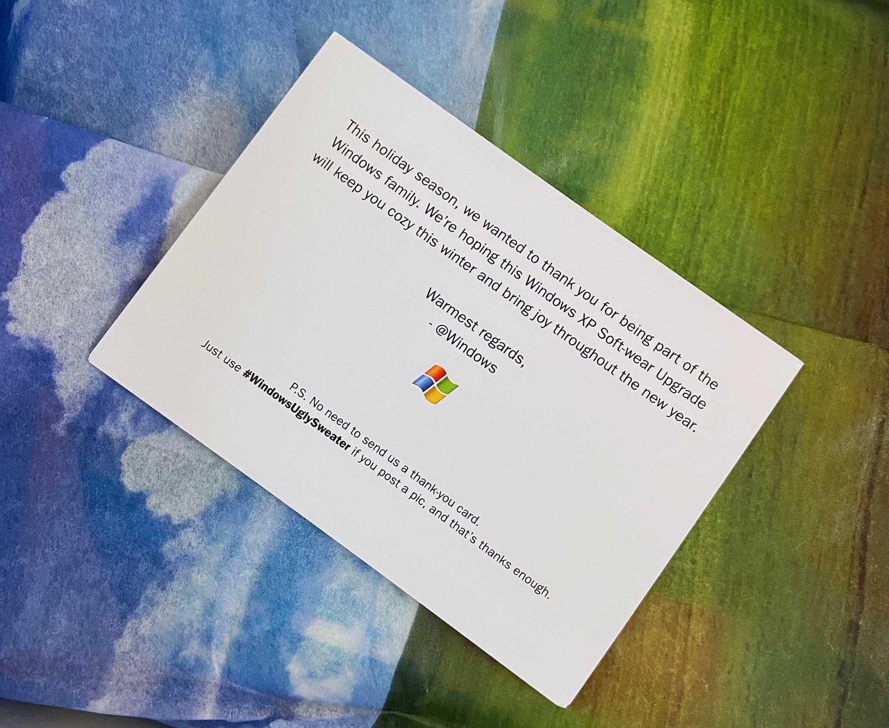 2019 #WindowsUglySweater