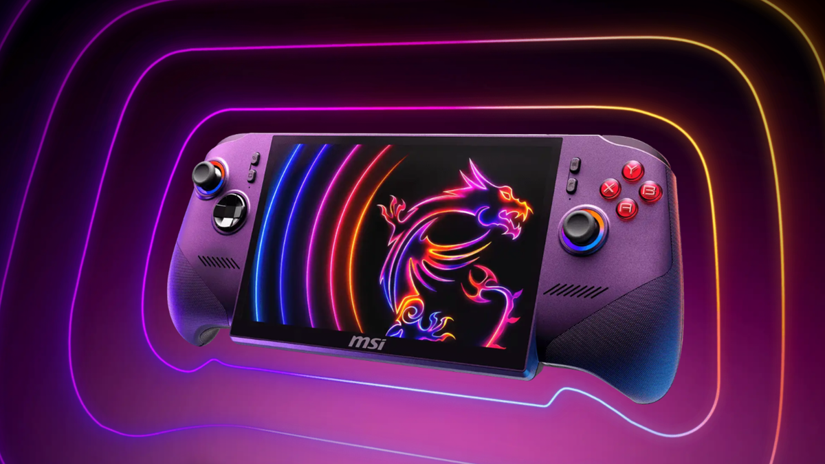 Render of MSI Claw 8 EX AI+