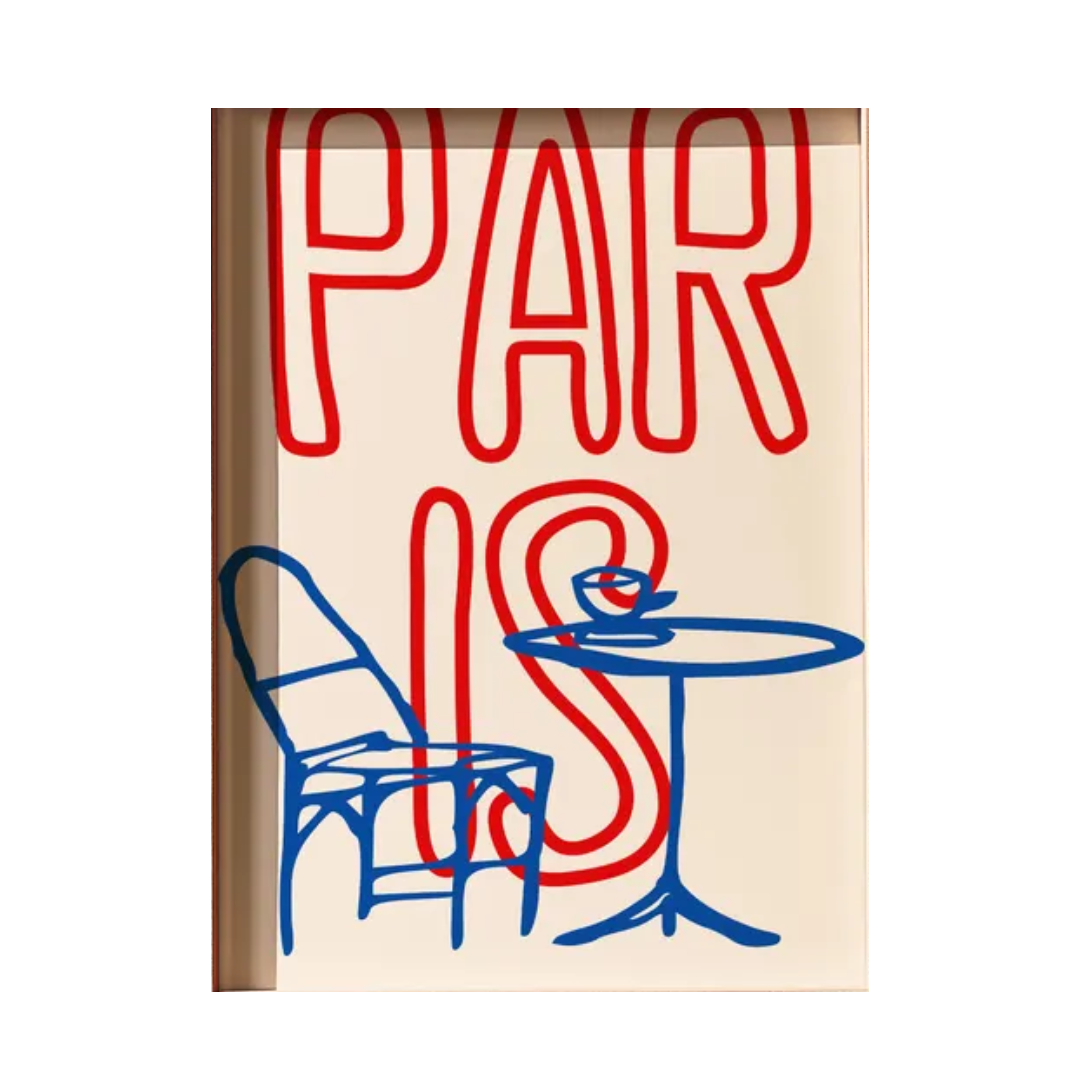ItalyDesignStudio, Paris Café Art Print