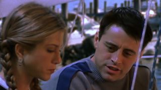 Matt LeBlanc and Jennifer Aniston on Friends.