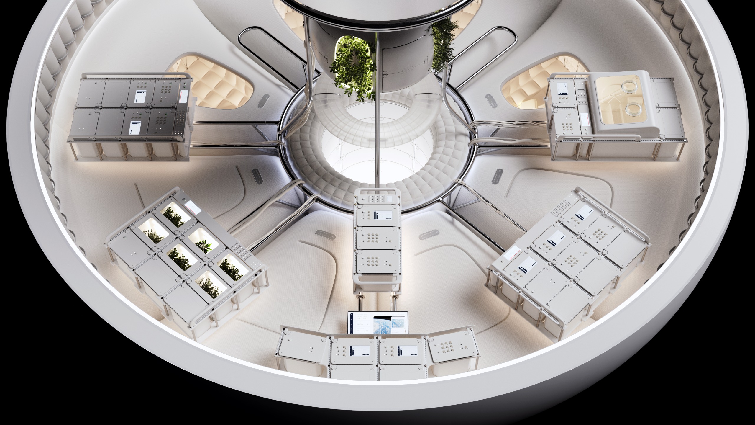 Detail cutaway showing the modular elements