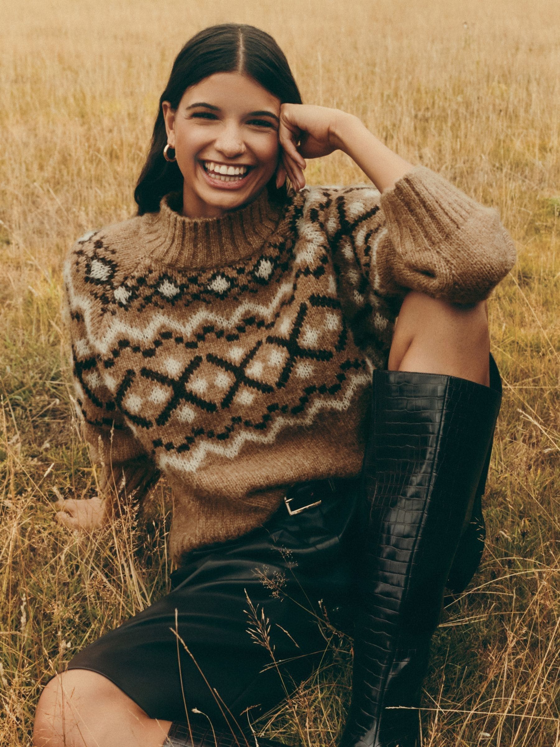 Friends Like These Brown Fairisle Jumper