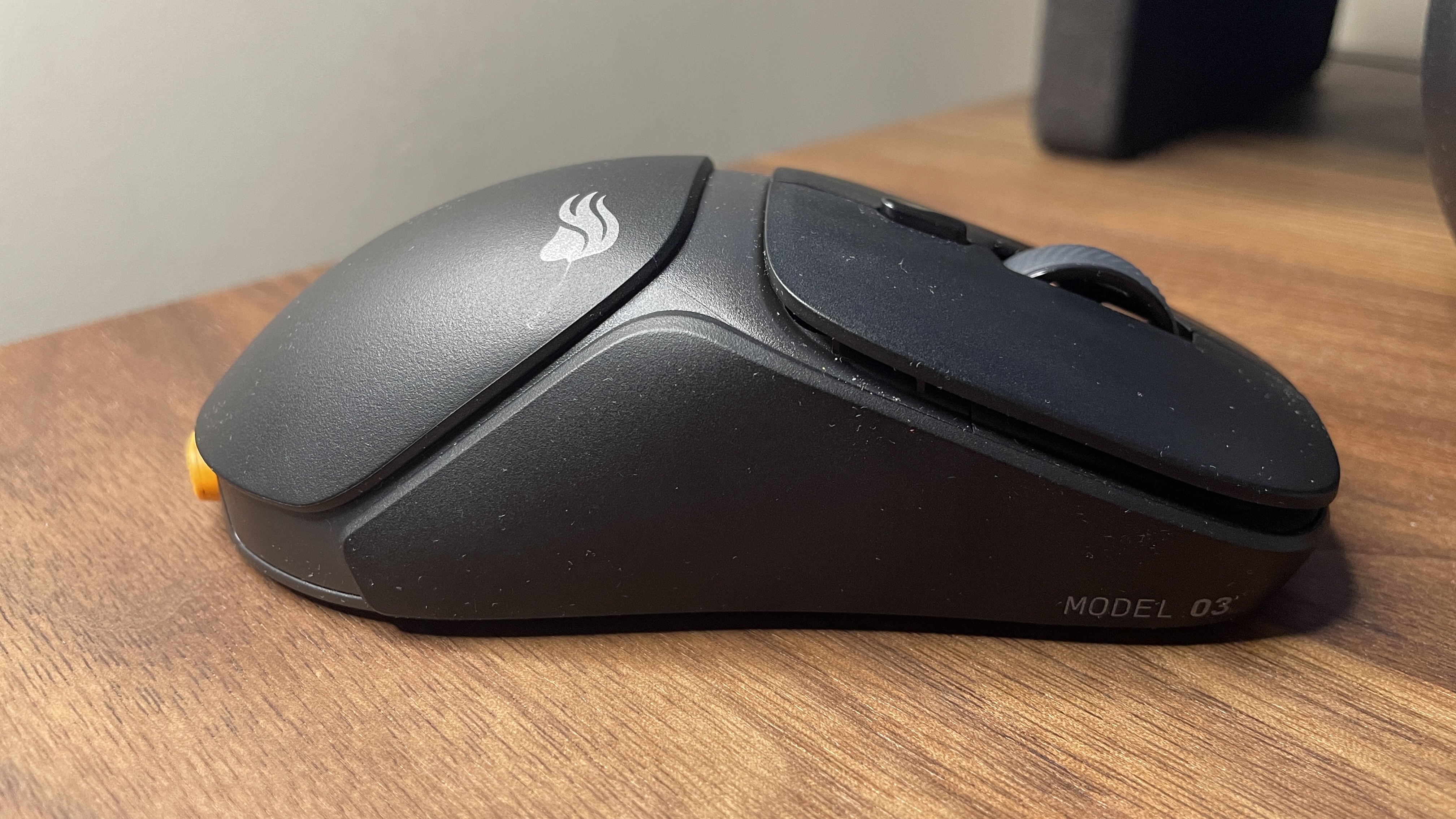 The Glorious Model O3 Wireless gaming mouse with hot swappable battery