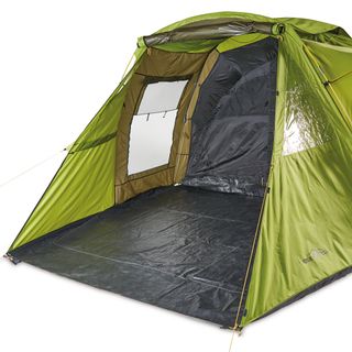 green colour family camping tent