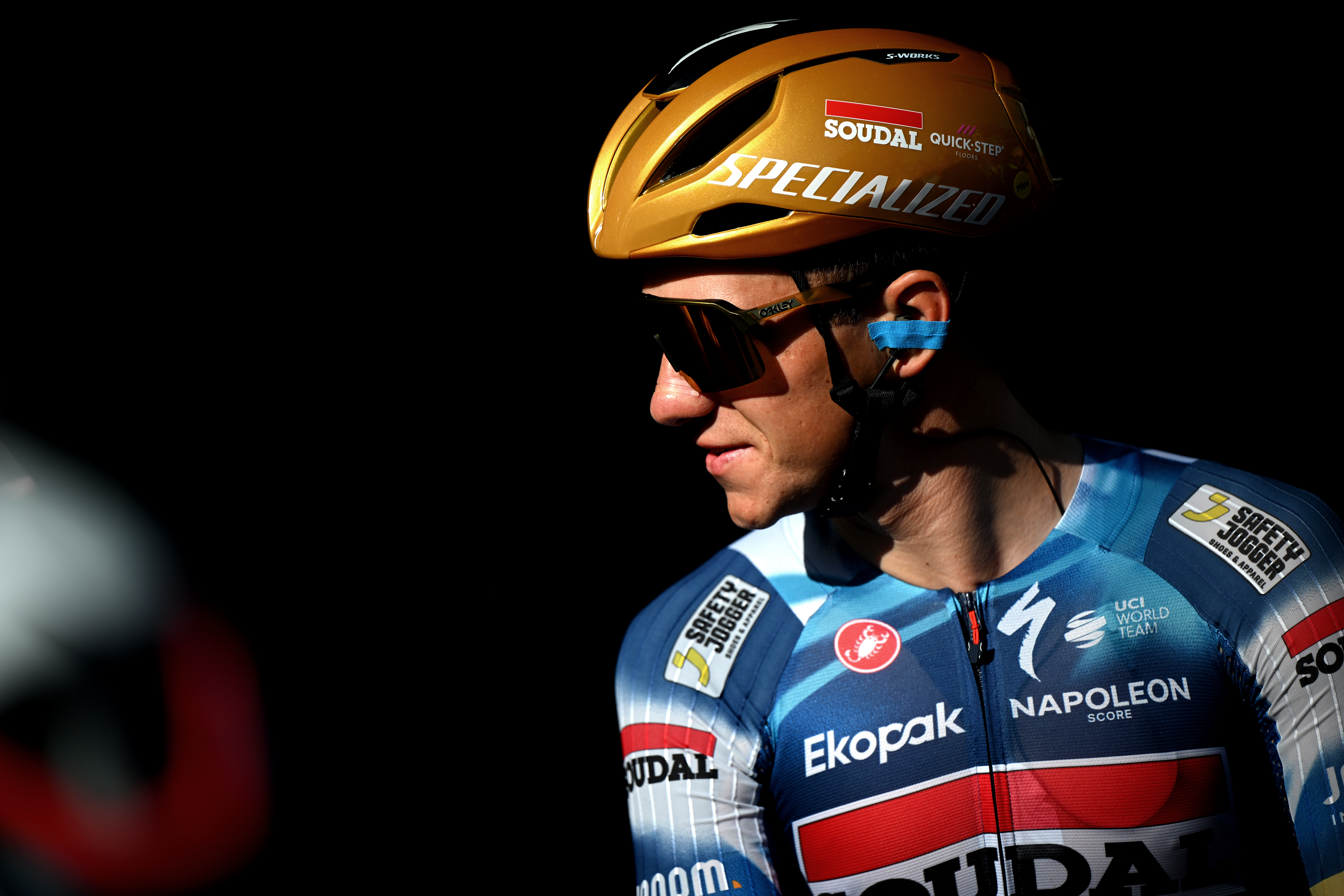LIEGE, BELGIUM - APRIL 27: Remco Evenepoel of Belgium and Team Soudal Quick-Step prior to the 111st Liege - Bastogne - Liege 2025 a 252km one day race from Liege to Liege / #UCIWT / on April 27, 2025 in Liege, Belgium. (Photo by Dario Belingheri/Getty Images)