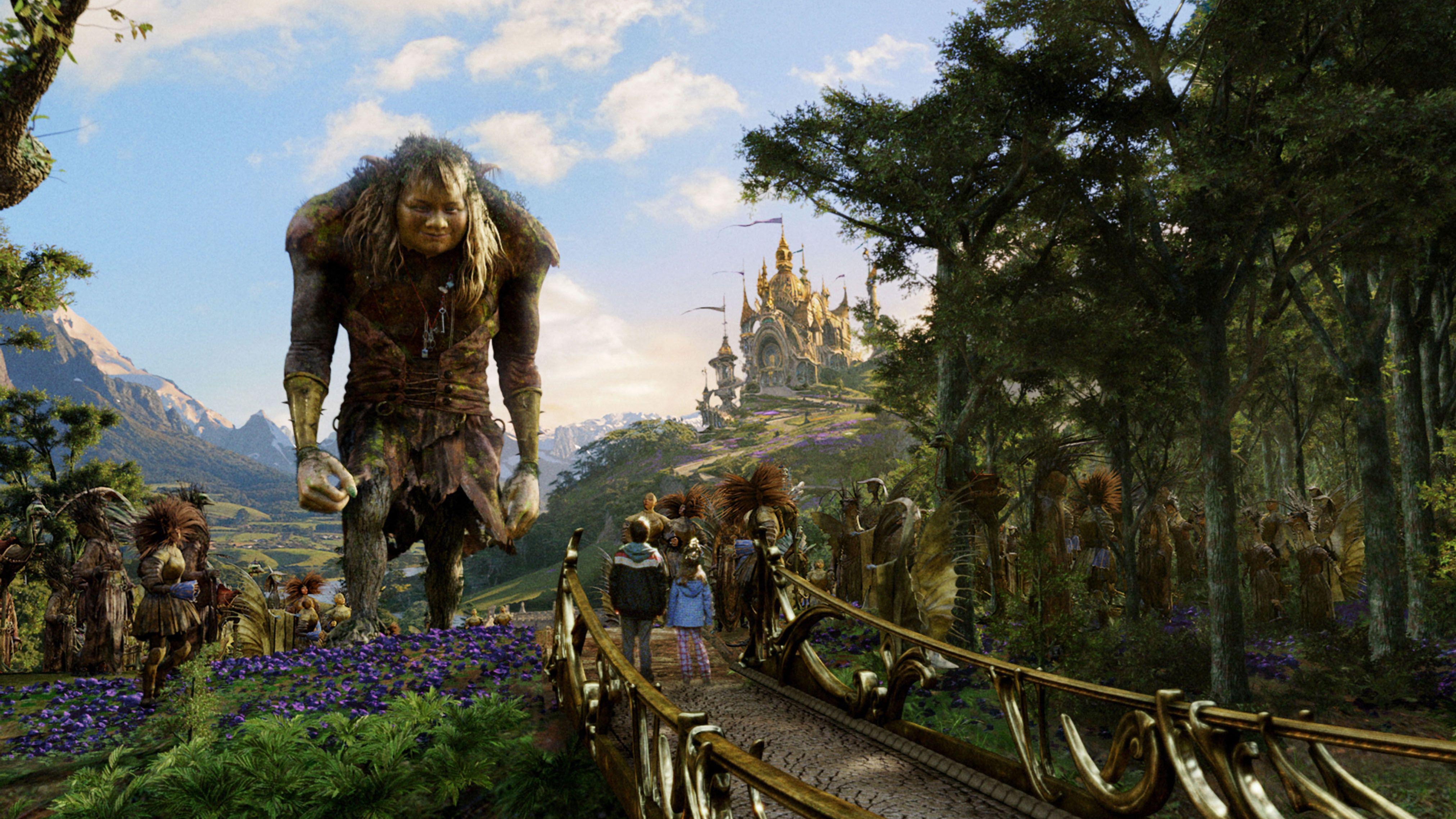 Jess (Josh Hutcherson) and his little sister enter Terabithia in a scene from "Bridge to Terabithia"