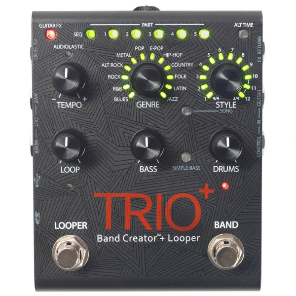 A Digitech Trio+ looper pedal
