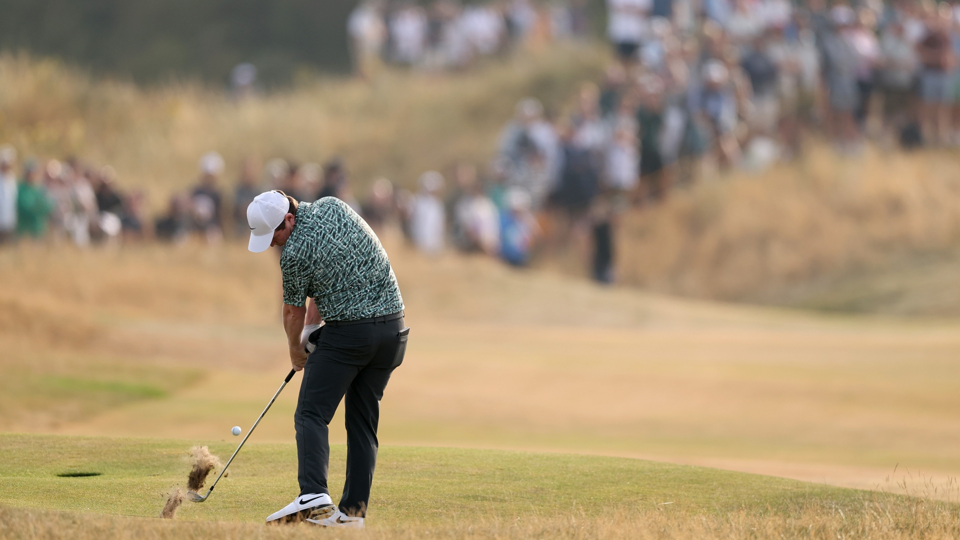 Robert MacIntyre playing a shot at the Open 2026