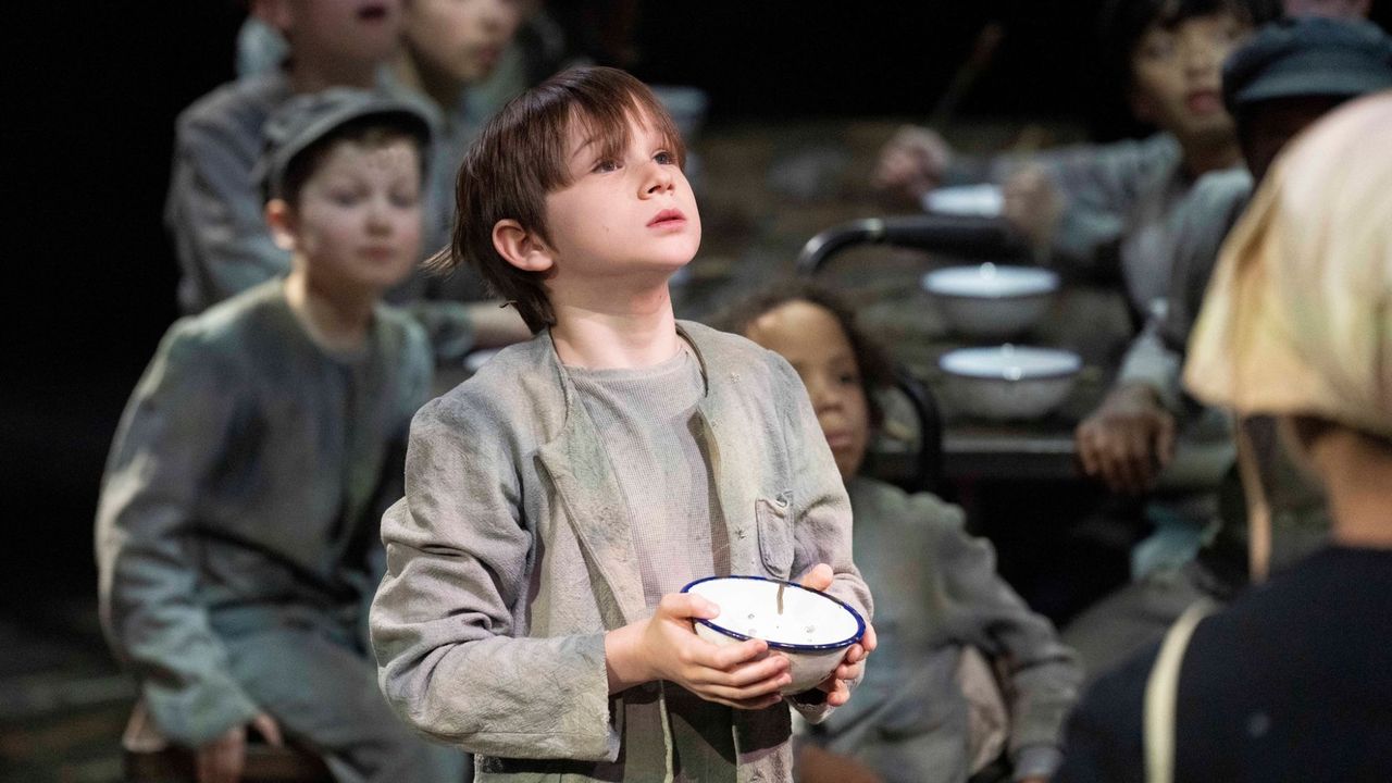 Theo Wake is one of three boys playing Oliver 