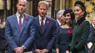 Princes William & Harry with Meghan Markle & Kate Middleton