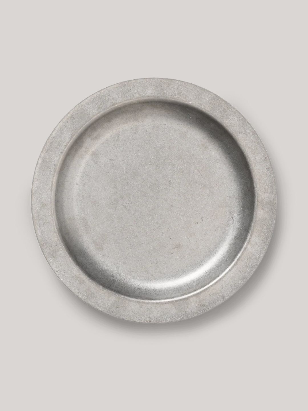 Ferm Living, Tumbled Plate in Stainless Steel