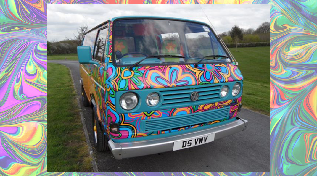 VW van optical illusion