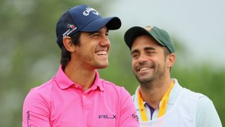 Matteo Manassero and Job Sugranes at the 2016 US Open