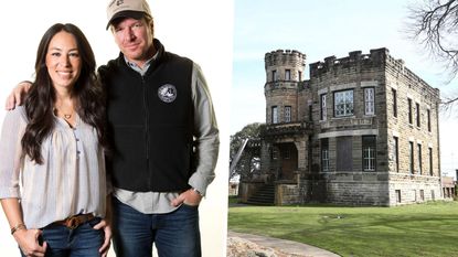 Joanna and Chip Gaines, pre-renovated castle